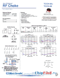 Datasheet TCCH-80+ manufacturer Mini-Circuits